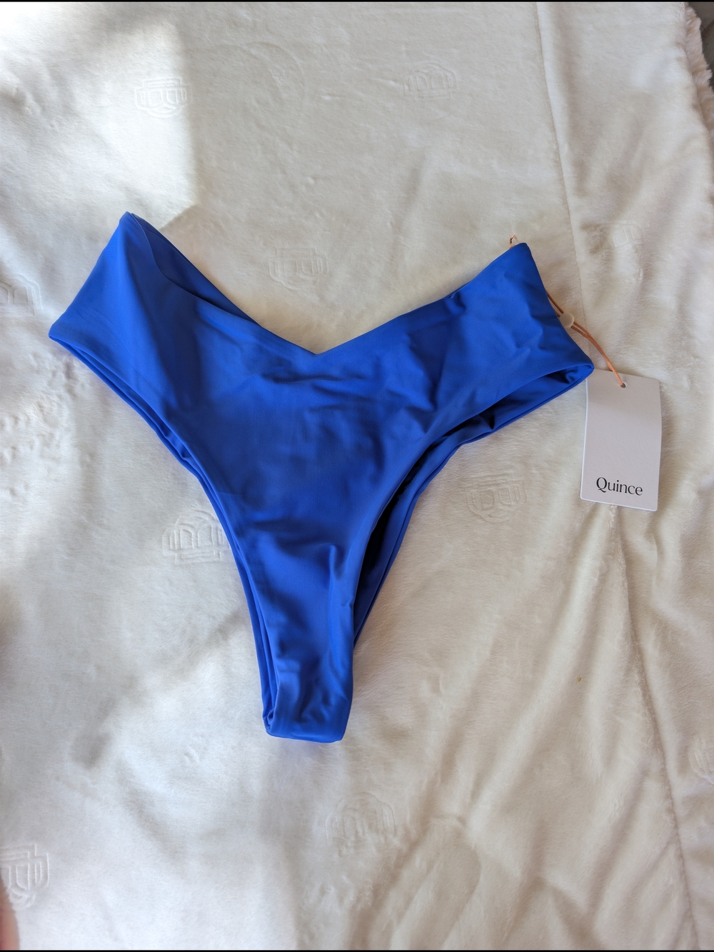 Quince Royal Blue High Cut Bikini Bottom